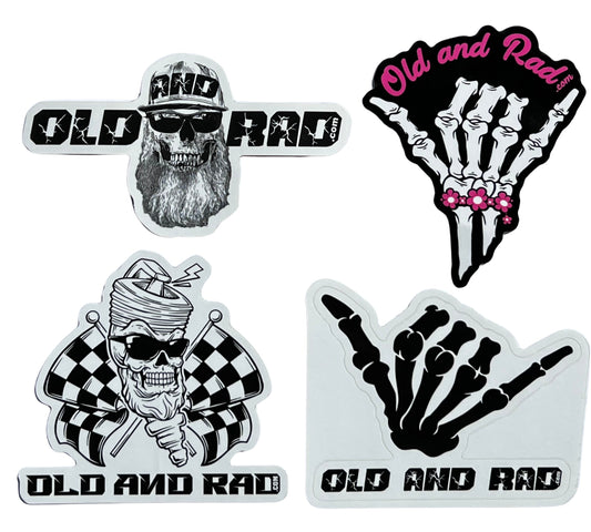 4 PACK STICKERS